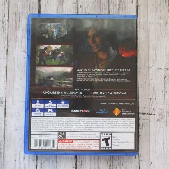 Uncharted The Lost Legacy 2017 for Sony PS4 Video Game and Case - Picture 5 of 5